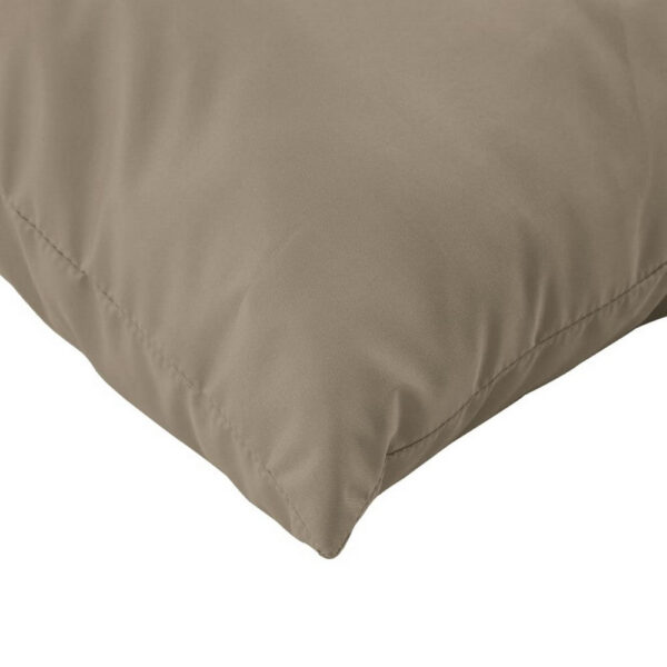 Paom 3pc Outdoor Pallet Cushions, Hollow Fiber, Taupe Oxford Fabric