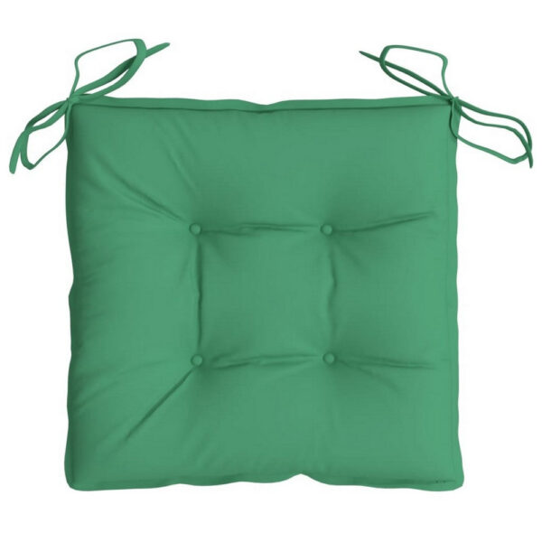 Zia Outdoor Cushion for Chair Set of 4, Non-Slip Ropes, Green Fabric