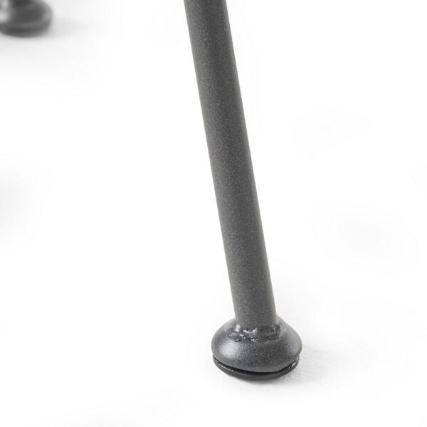 Tee Outdoor Side End Table, 20 Inch Rattan Weave with Glass Top, Gray