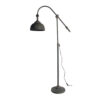 67 Inch Iron Floor Lamp, Adjustable Length Arm, Industrial Antique Black
