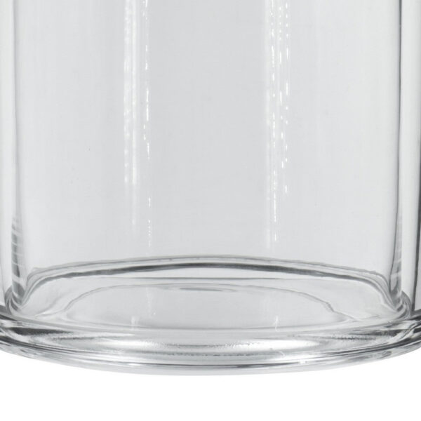 Set of 2 Large Glass Serving Platters with Dome and Finial Handle, Clear