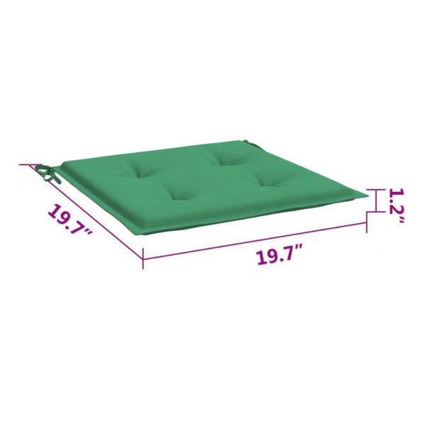 Zia 6pc Outdoor Cushions for Patio Chair, Tufted, Green Oxford Fabric