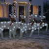 Garden 4pc Outdoor Christmas Decoration, 80 Cool White LEDs