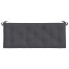 Claire Outdoor Cushion for Bench, 47 Inch, Dark Gray Tufted Oxford