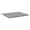 Claire Outdoor Cushion for Bench, 47 Inch Light Gray Oxford Fabric