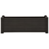 Outdoor Raised Flower Bed with Drainage, 39 Inch Gray Polypropylene