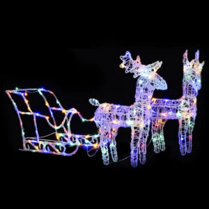 2pc Outdoor , Christmas Decoration, 160 Multicolor LEDs