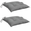 Kia Outdoor Cushion For Set of 2, Square Gray Oxford Fabric