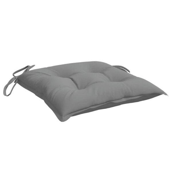Kia Outdoor Cushion For Set of 2, Square Gray Oxford Fabric