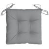 Kia Outdoor Cushion For Set of 2, Square Gray Oxford Fabric