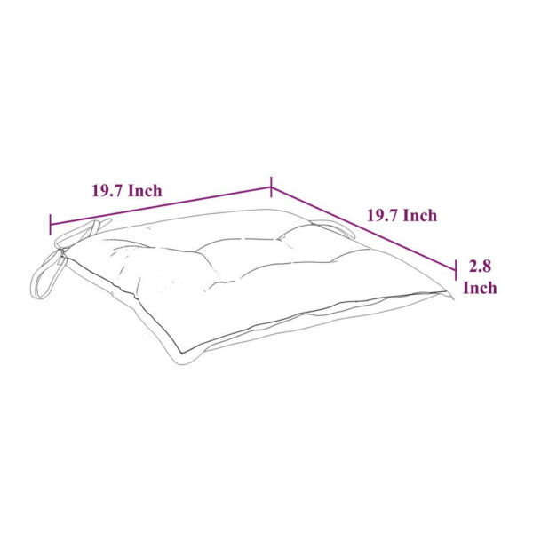 Kia Outdoor Cushion For Set of 2, Square Gray Oxford Fabric