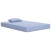 Ruve Full Mattress, Standard Pillow, Memory Foam, Light Blue 7 Inch