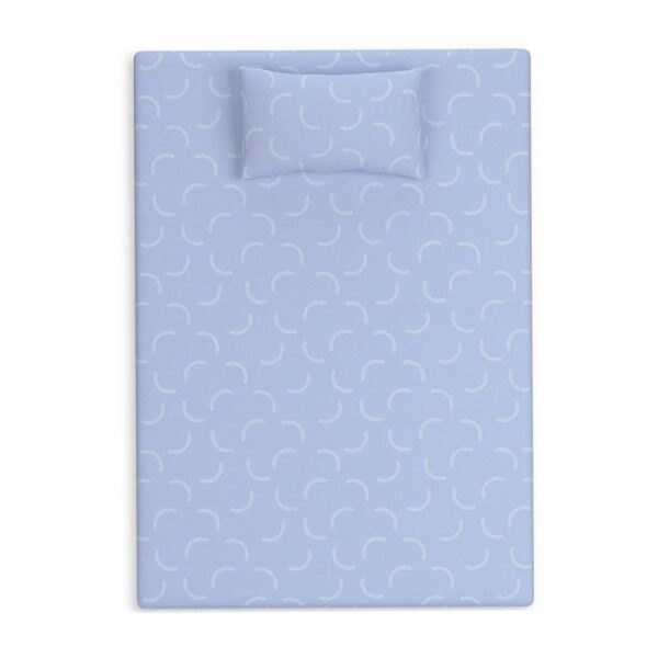 Ruve Full Mattress, Standard Pillow, Memory Foam, Light Blue 7 Inch