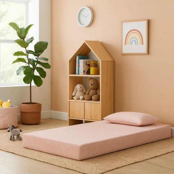 Ruve Full Mattress, Standard Pillow, Memory Foam, Light Pink 7 Inch