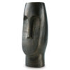 Vase, Abstract Decorative Figurine of a Head, 13 Inch Bronze Aluminum
