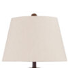 Tery Table Lamp, Empire Hardback Shade, Textured Rust Brown Metal Base