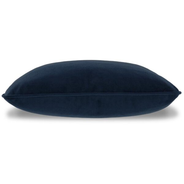 Wali Square Accent Throw Pillow, 20 Inch, Feather Fill, Blue Polyester