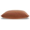 Wali Square Accent Throw Pillow, 20 Inch Feather Fill Orange Polyester