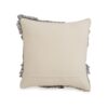 Square Accent Throw Pillow, 20 Inch Hand Knotted Patchwork, Gray Wool