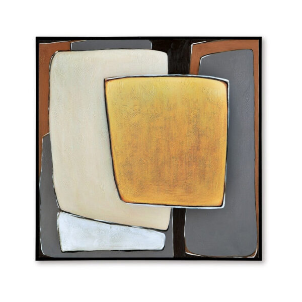 Bolton Wall Art, Multicolor Geometric Modernist Design, Canvas 48x48