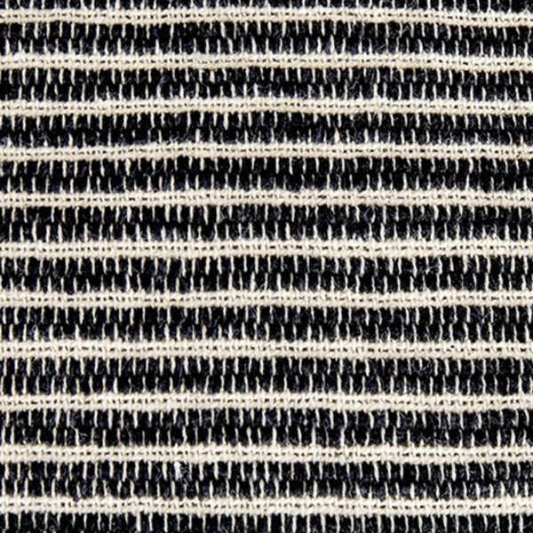 Square Accent Throw Pillow, 20 Inch, Striped Black Cotton, Gray Brown