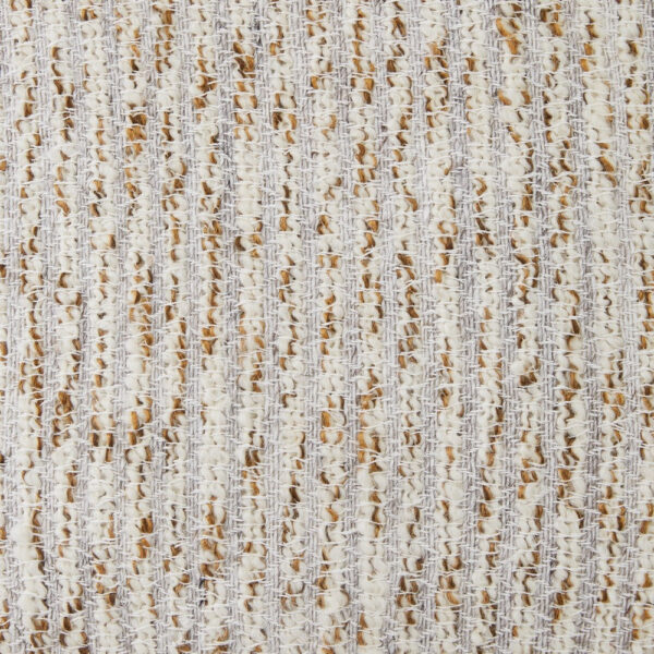 Lora Square Accent Throw Pillow, 20 Inch, Abstract Gold Stripes, Ivory