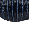 Harry Round Planter Vase, Textured Design, Blue Ceramic 13 Inch
