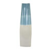 Cobb Accent Vase, Slender Silhouette Blue White Ceramic 27 Inch