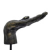 Lizzy Tabletop Decorative Hand Sculpture, Black, Bronze Resin 14 Inch