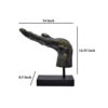 Lizzy Tabletop Decorative Hand Sculpture, Black, Bronze Resin 14 Inch