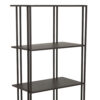 Bush Plant Display Stand, Modern 4 Tier Brown Metal Finish, 38 Inch