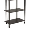Bush Plant Display Stand, Modern 4 Tier Brown Metal Finish, 38 Inch