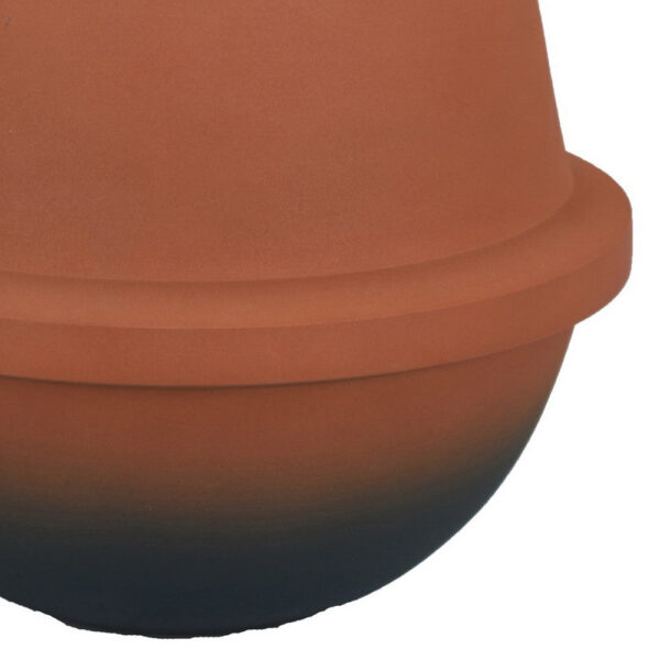 Decorative Flower Vase, Terracotta Inspired Orange Ceramic 10 Inch