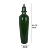 Jesi Accent Temple Jar with Lid, Decorative Green Ceramic, 29 Inch