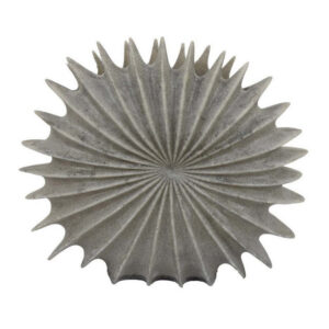 Wink Accent Vase, Sea Urchin Gray Resin Statuette, Modern 20 Inch
