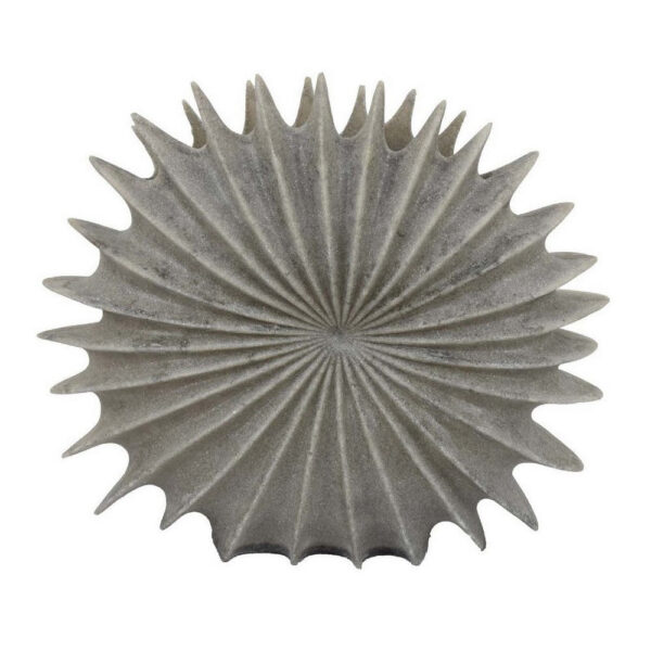 Wink Accent Vase, Sea Urchin Gray Resin Statuette, Modern 20 Inch