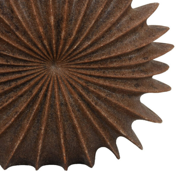 Wink Accent Vase, Sea Urchin Brown Resin Statuette, Modern 20 Inch