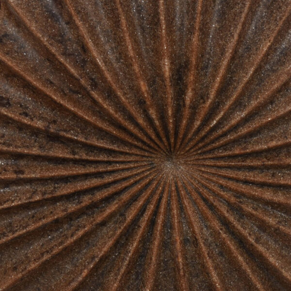 Wink Accent Vase, Sea Urchin Brown Resin Statuette, Modern 20 Inch