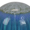 Mary Tabletop Accent Decor, Modern Round Orb, 10 Inch Blue Ceramic