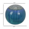 Mary Tabletop Accent Decor, Modern Round Orb, 10 Inch Blue Ceramic