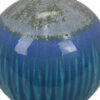Mary Tabletop Accent Decor, Modern Round Orb, 12 Inch Blue Ceramic