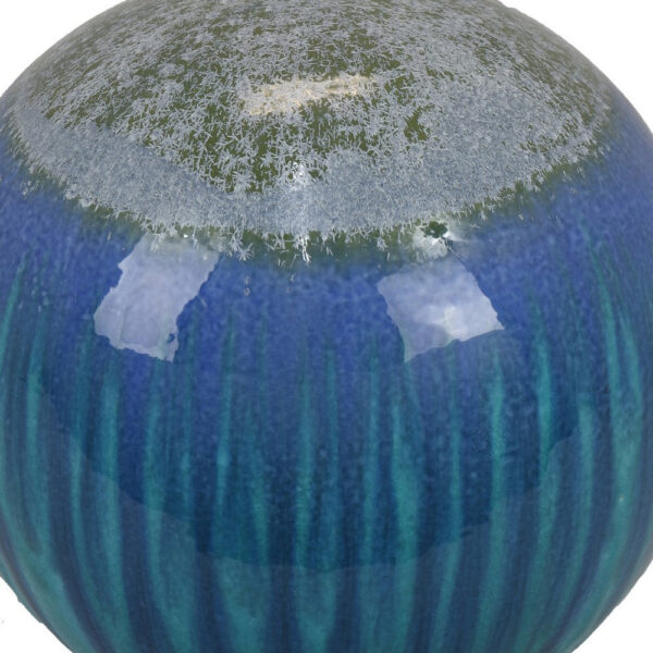 Mary Tabletop Accent Decor, Modern Round Orb, 12 Inch Blue Ceramic