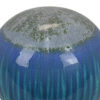 Mary Tabletop Accent Decor, Modern Round Orb, 12 Inch Blue Ceramic