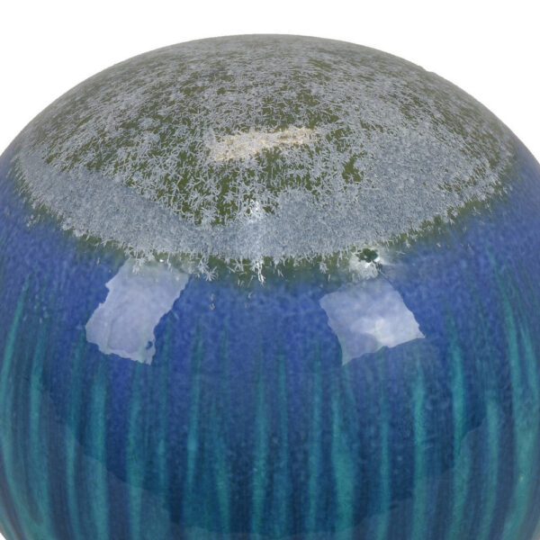 Mary Tabletop Accent Decor, Modern Round Orb, 12 Inch Blue Ceramic