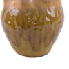 Balie Accent Vase, Brown Ceramic, Irregular Top Edge, Modern 10 Inch