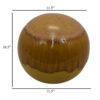 Mary Tabletop Accent Decor, Modern Round Ball, 12 Inch Brown Ceramic