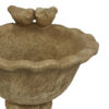 Ivina Bird Bath Feeder, Brown Terracotta, Cute Decorative, 12 Inch