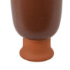 Decorative Vase, 15 Inch Tall Modern Accent PIece, Brown Ceramic