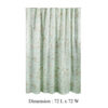 Vola Shower Curtain, 72 Inch, Floral Pattern, Light Green Polyester