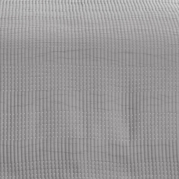 Fys 3pc Queen Size Coverlet Set, Soft Woven Jacquard Matelasse, Gray